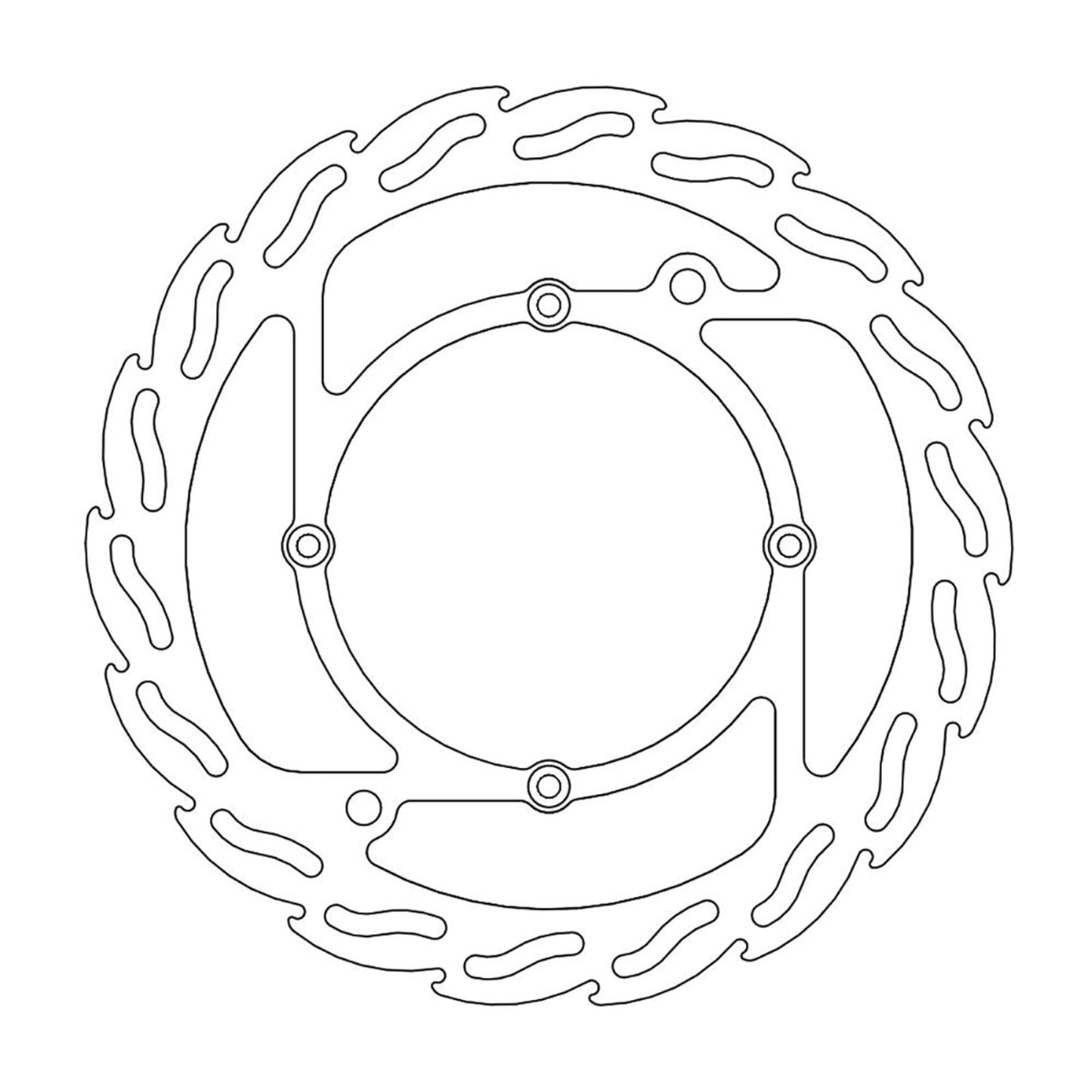 Moto-Master Brake Rotor - Front - Flame [MPN: 110259-PU]_1145342