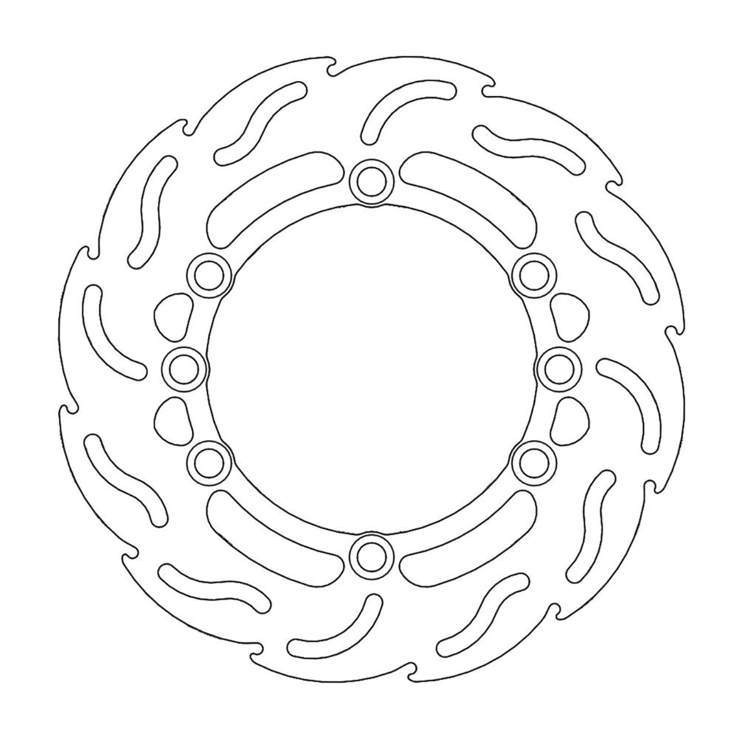 Moto-Master Brake Rotor - Rear - Flame [MPN: 110261-PU]_1145343