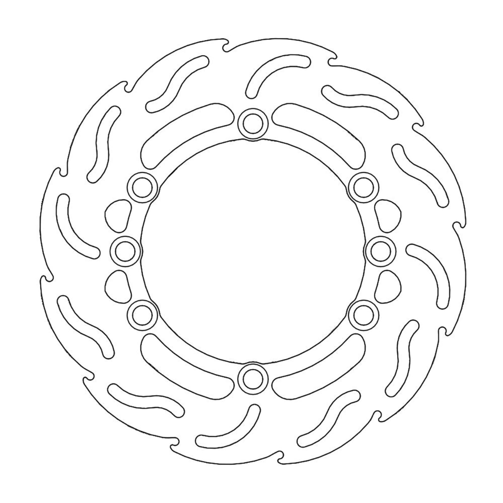 Moto-Master Brake Rotor - Rear - Flame [MPN: 110261-PU]_1145343