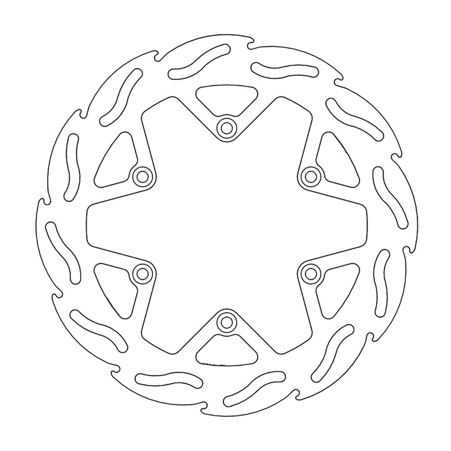 Moto-Master Brake Rotor - Front - Flame [MPN: 110264-PU]_1145344