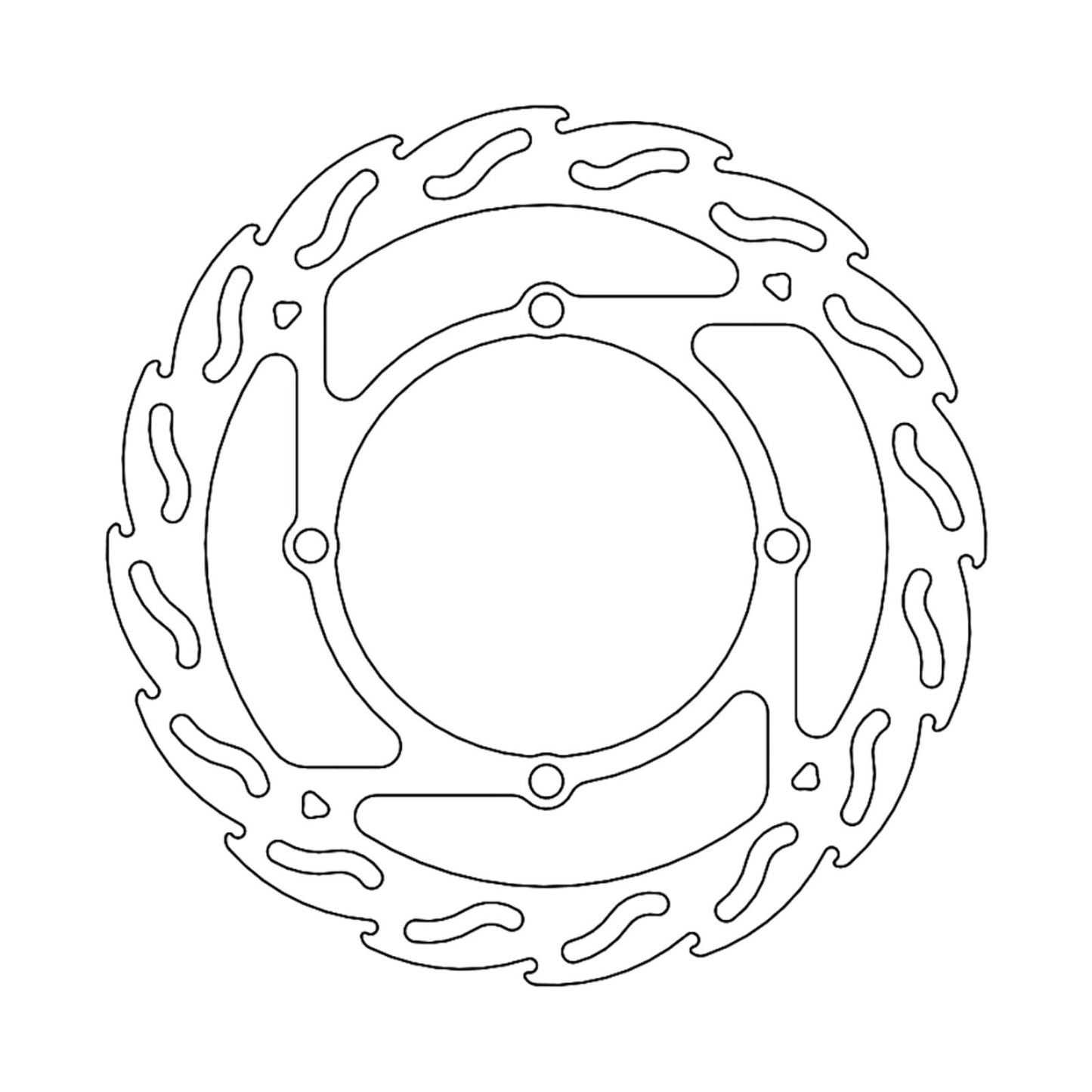 Moto-Master Brake Rotor - Front - Flame [MPN: 110287-PU]_1145348