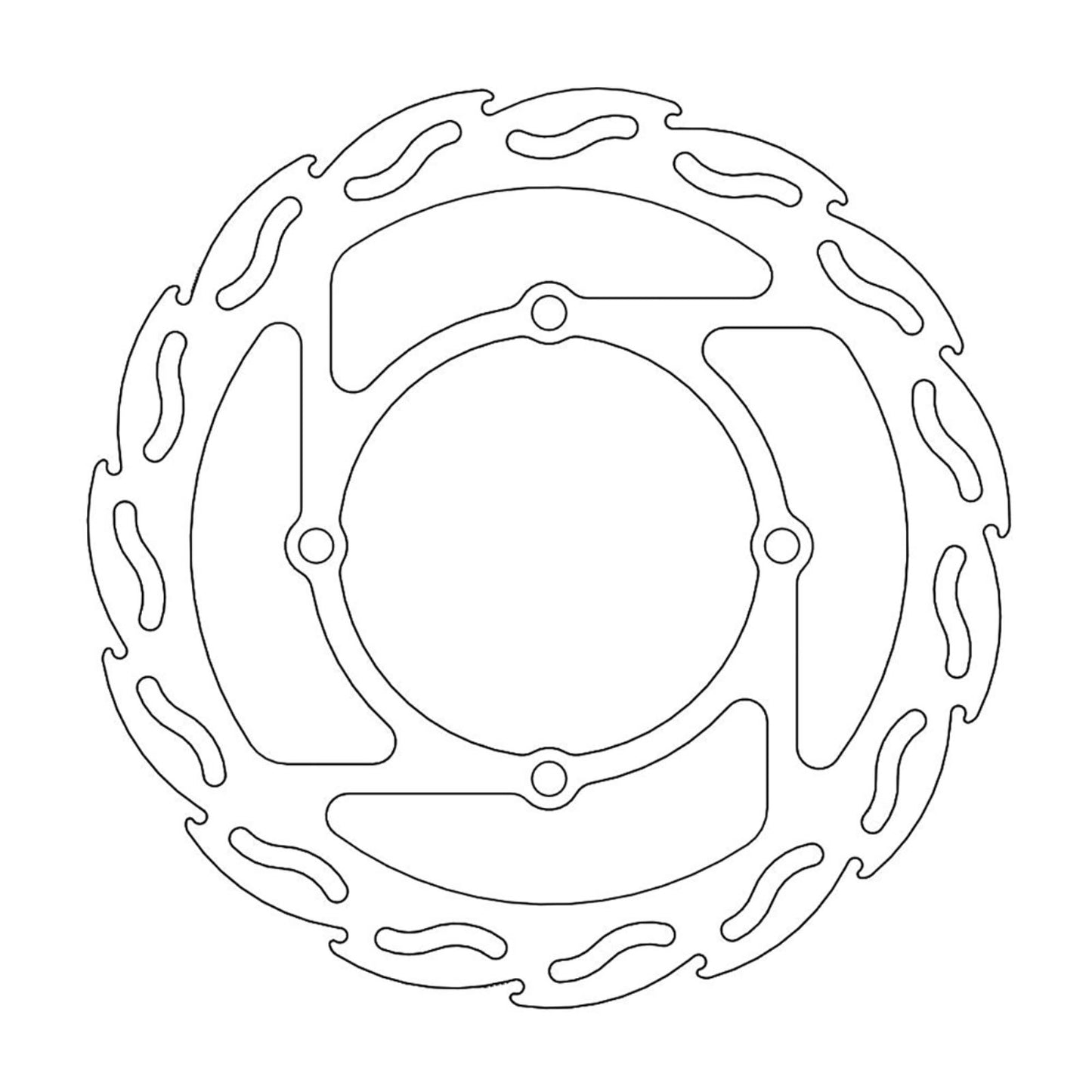 Moto-Master Brake Rotor - Front - Flame [MPN: 110288-PU]_1145362