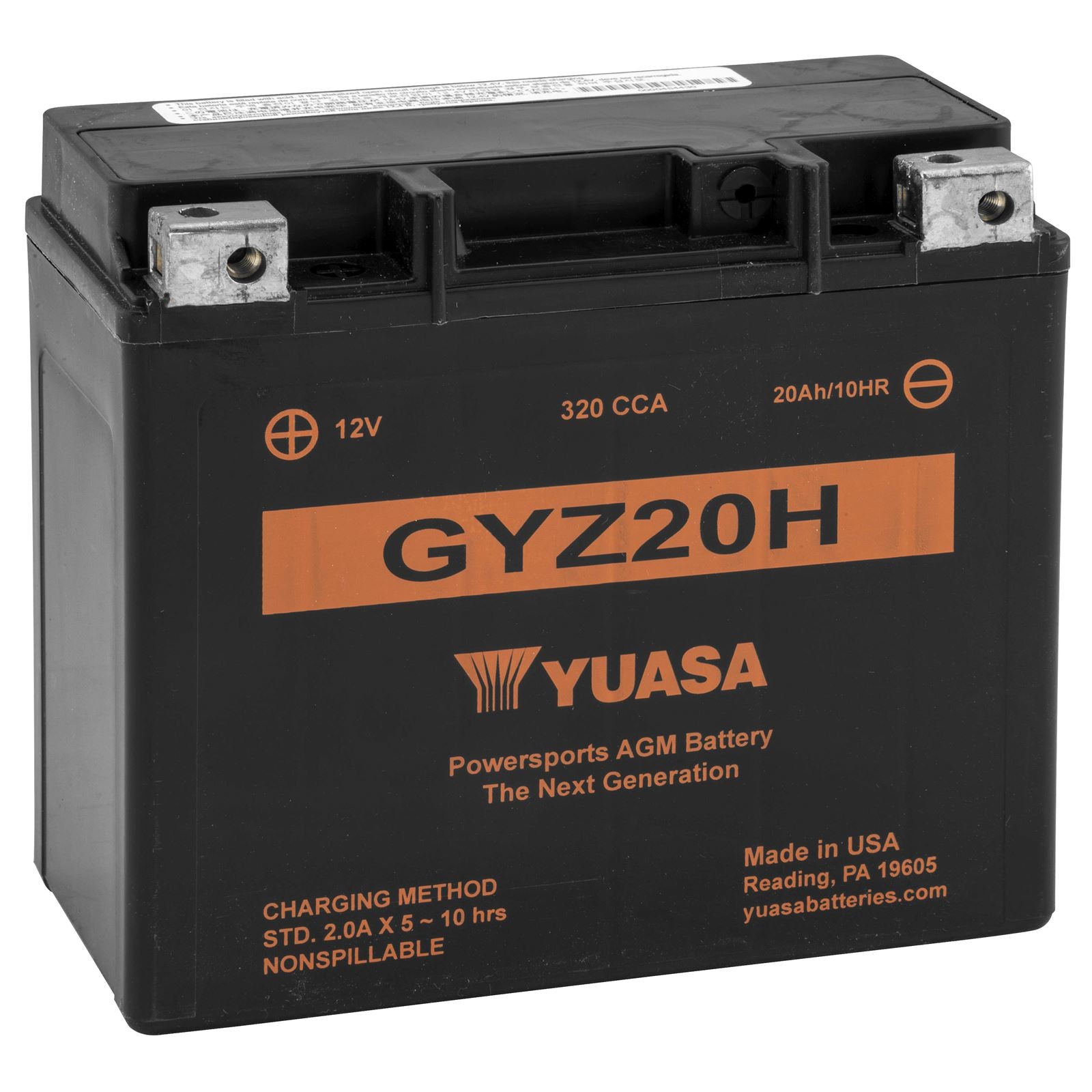 Yuasa Battery GYZ20H Sealed Factory Activated YUAM72RGH_195554