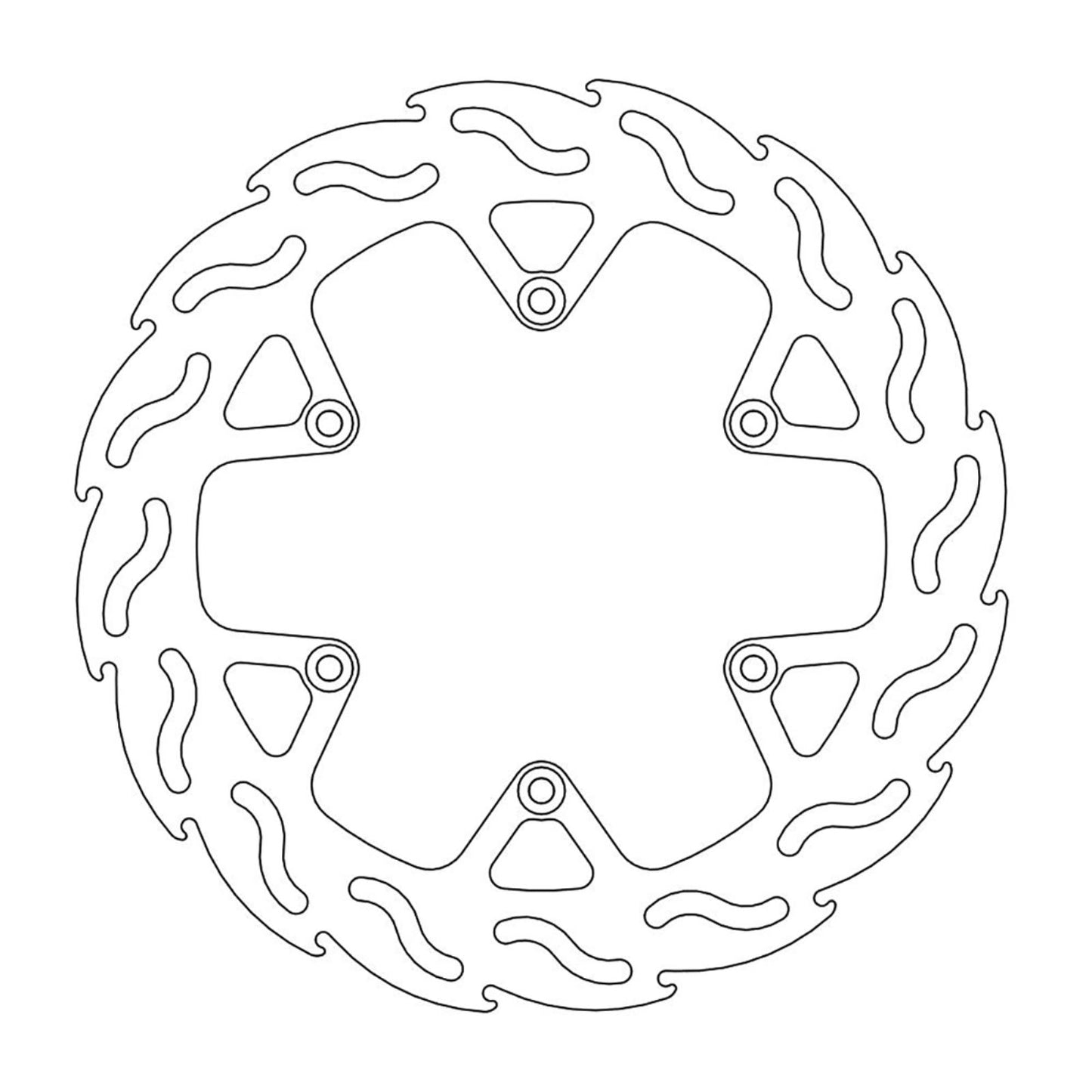 Moto-Master Brake Rotor - Rear - Flame [MPN: 110600-PU]_1145352