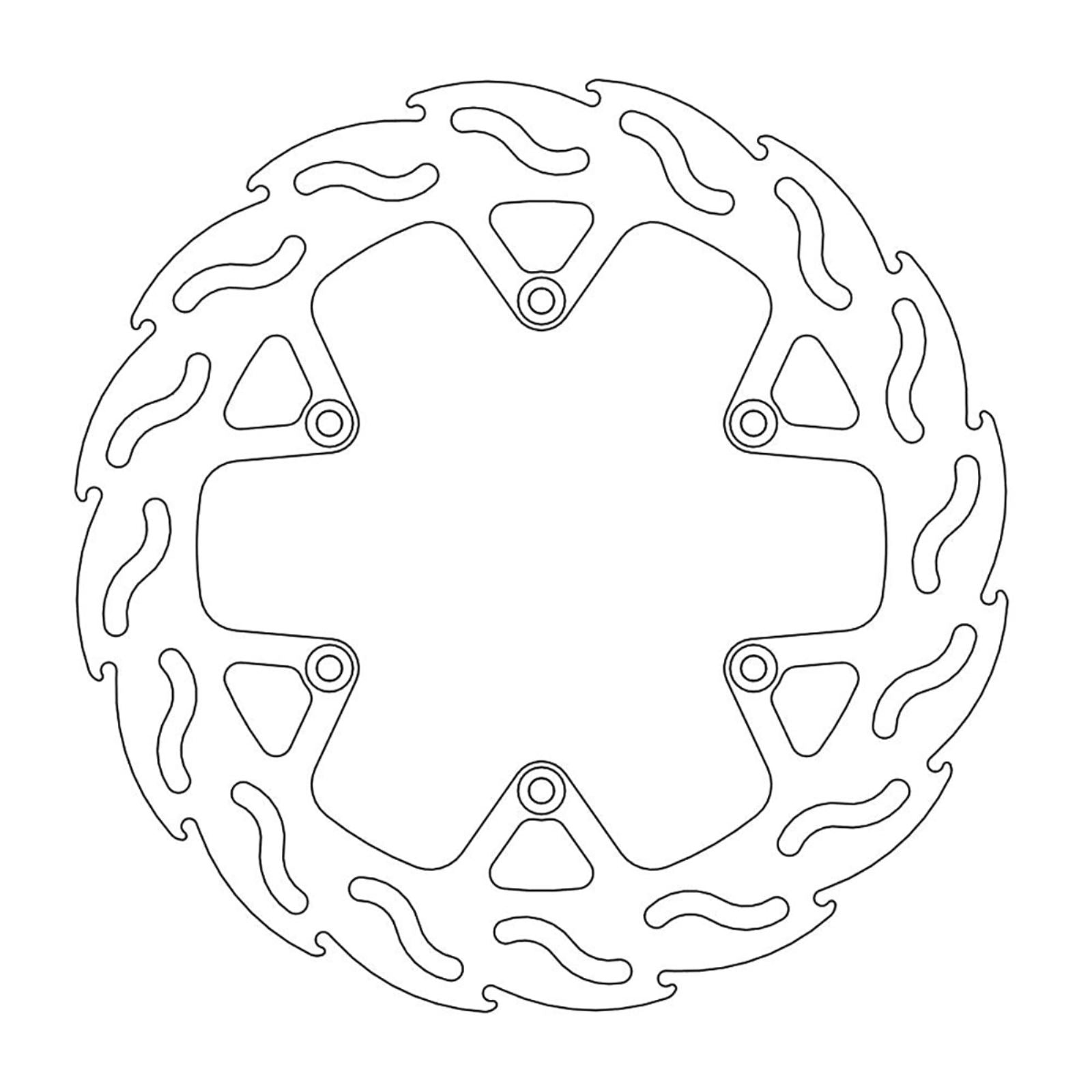Moto-Master Brake Rotor - Rear - Flame [MPN: 110600-PU]_1145352