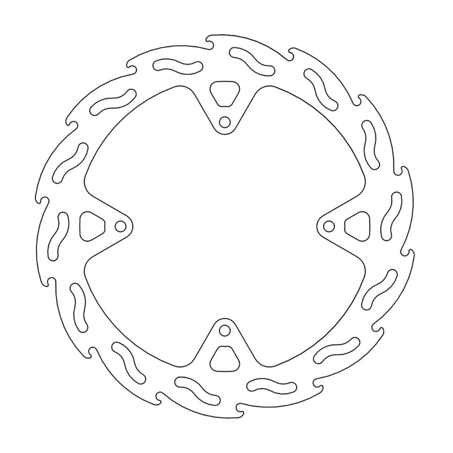 Moto-Master Brake Rotor - Rear - Flame [MPN: 110646-PU]_1145353