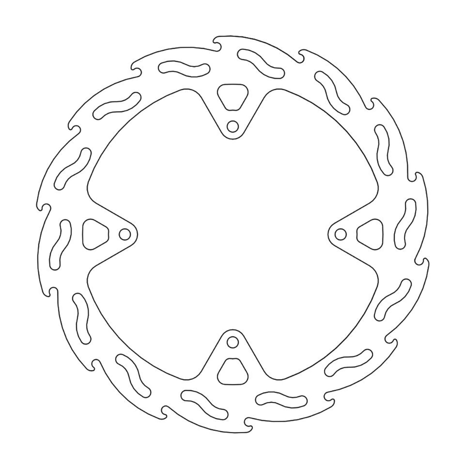 Moto-Master Brake Rotor - Rear - Flame [MPN: 110646-PU]_1145353