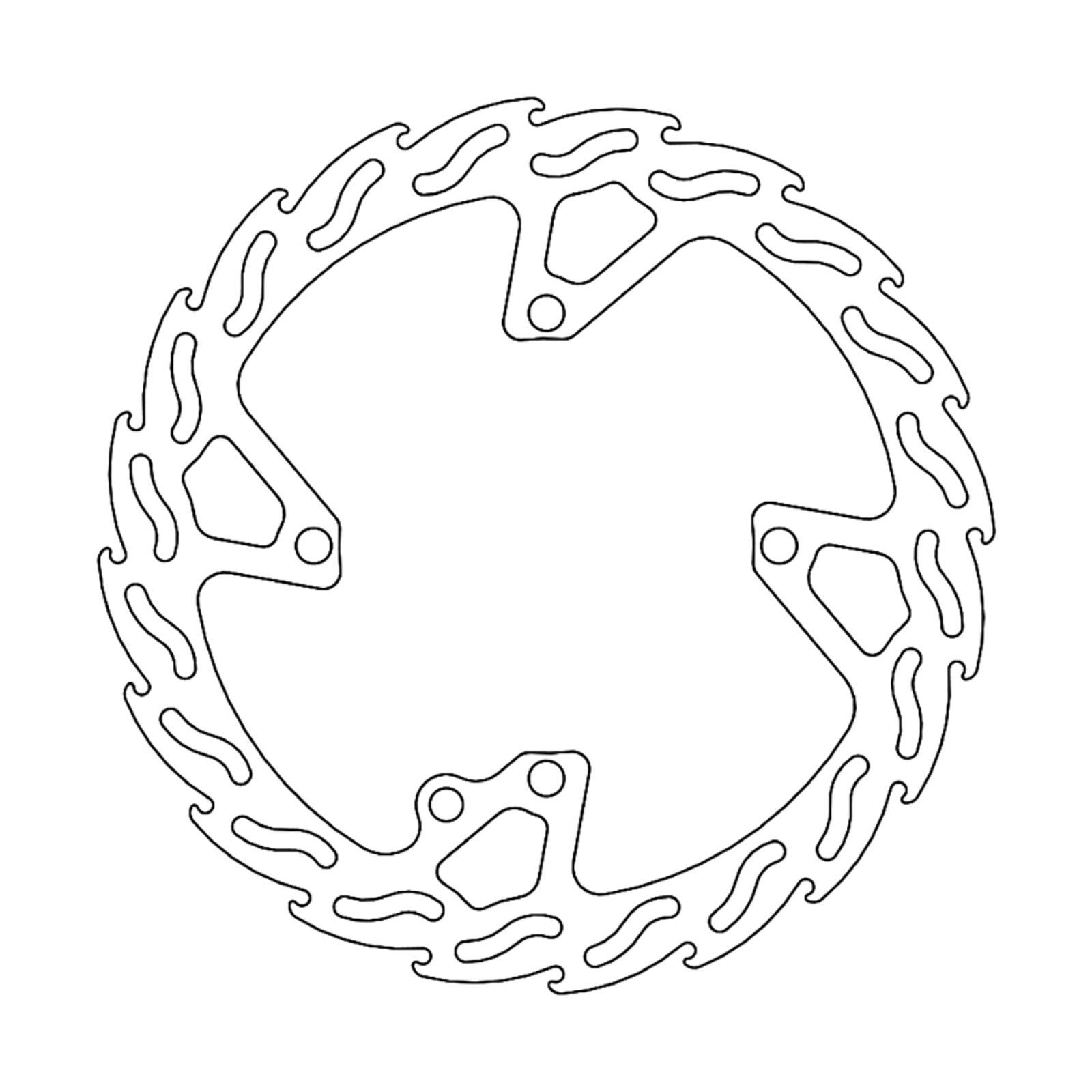 Moto-Master Brake Rotor - Front - Flame [MPN: 110666-PU]_1145354