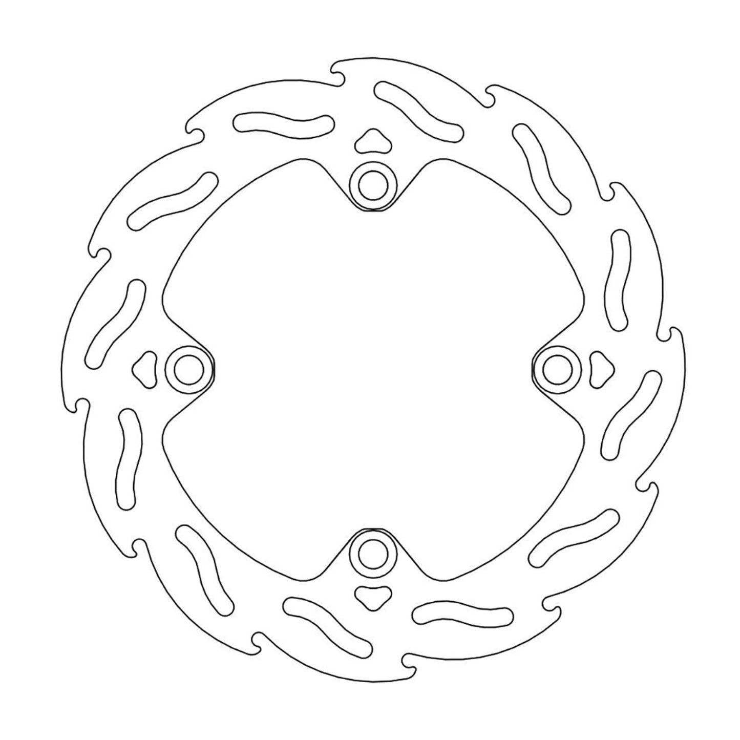 Moto-Master Brake Rotor - Rear - Flame [MPN: 110667-PU]_1145355