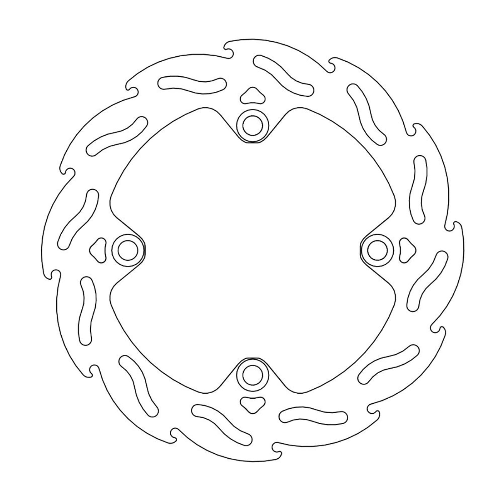 Moto-Master Brake Rotor - Rear - Flame [MPN: 110667-PU]_1145355