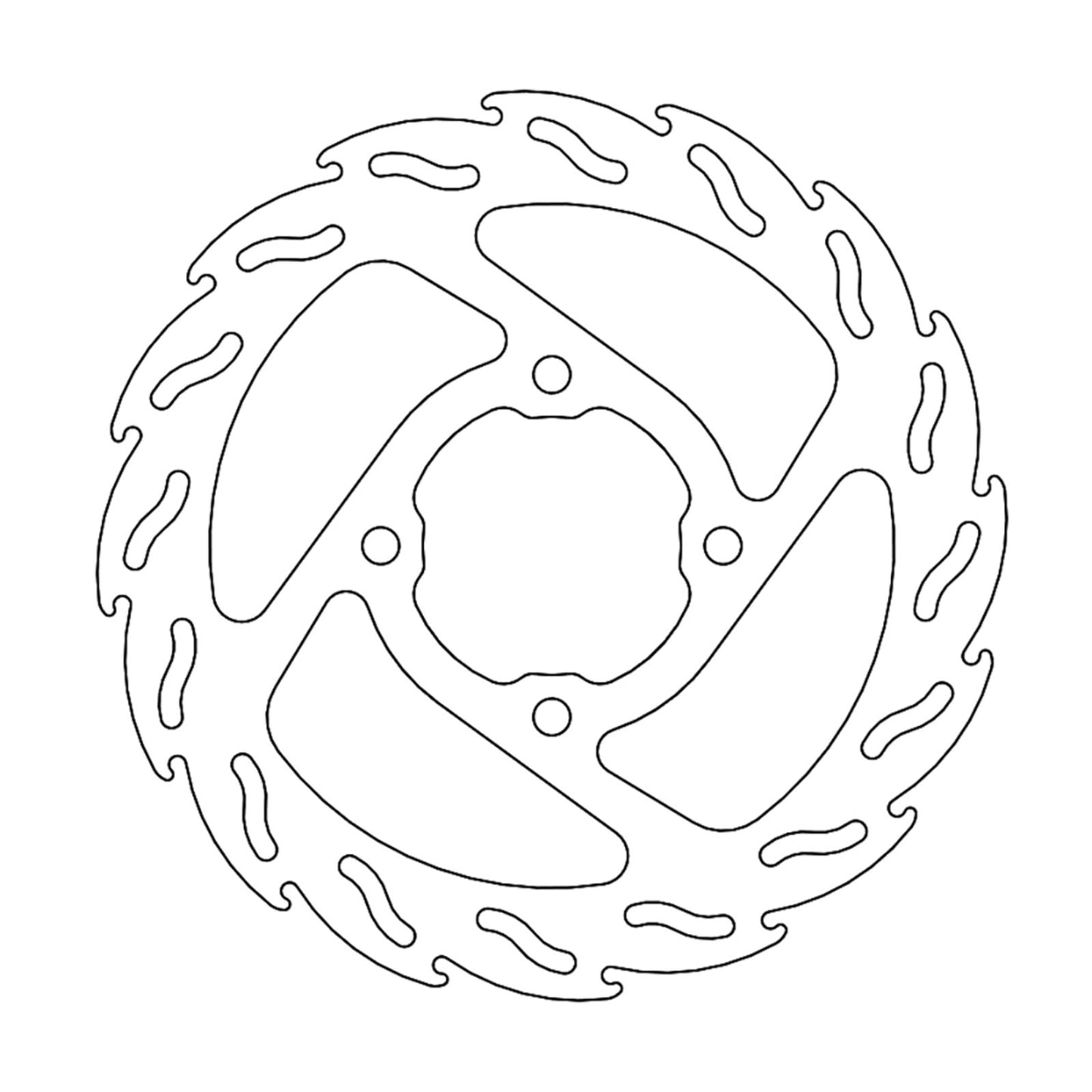 Moto-Master Brake Rotor - Rear - Flame [MPN: 110696-PU]_1145357