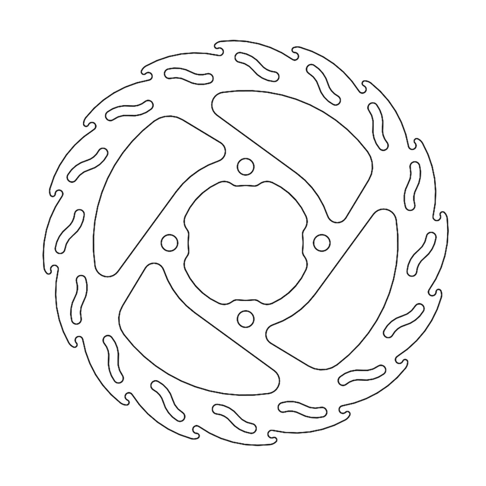 Moto-Master Brake Rotor - Rear - Flame [MPN: 110696-PU]_1145357
