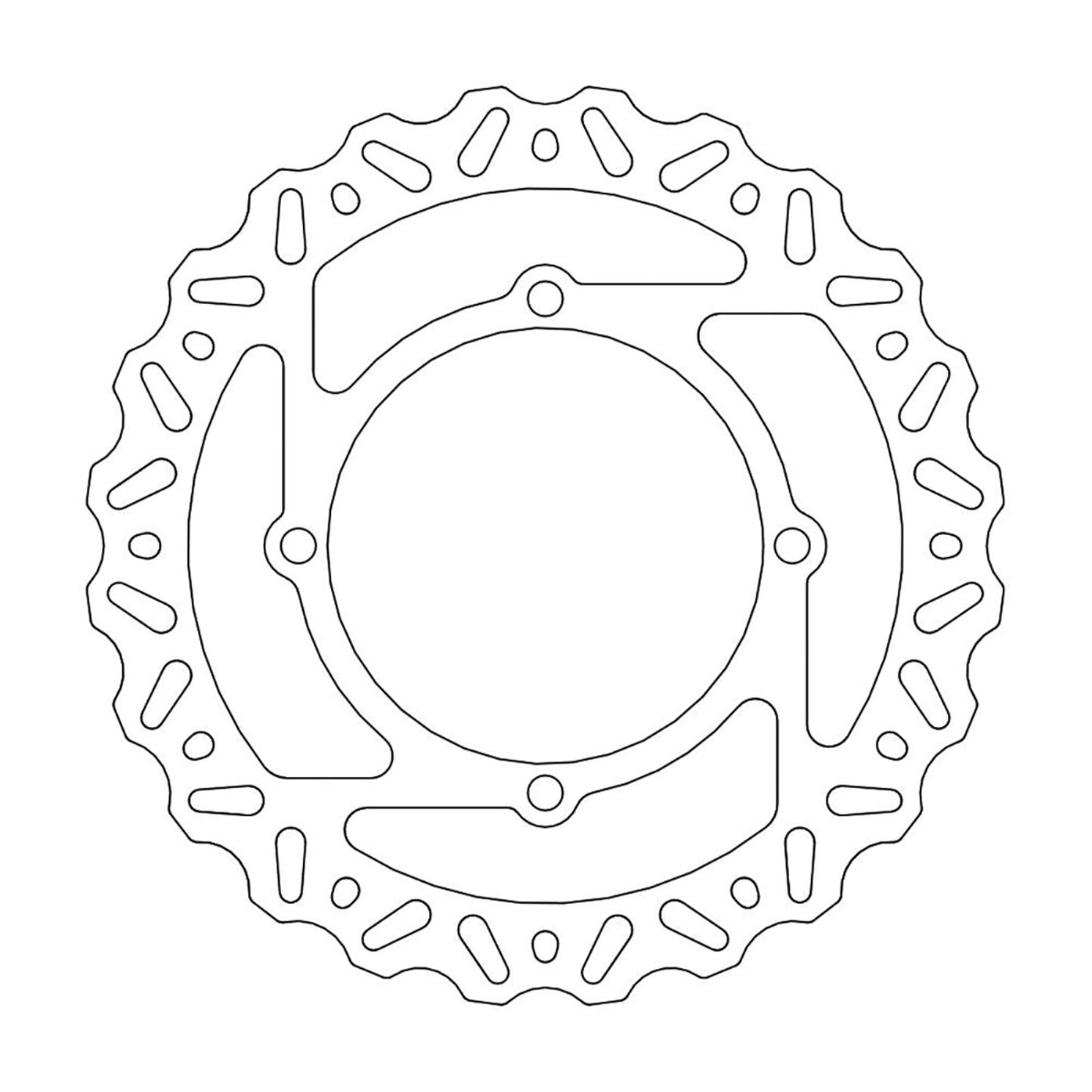 Moto-Master Brake Rotor - Rear - Nitro [MPN: 110357-PU]_1146610