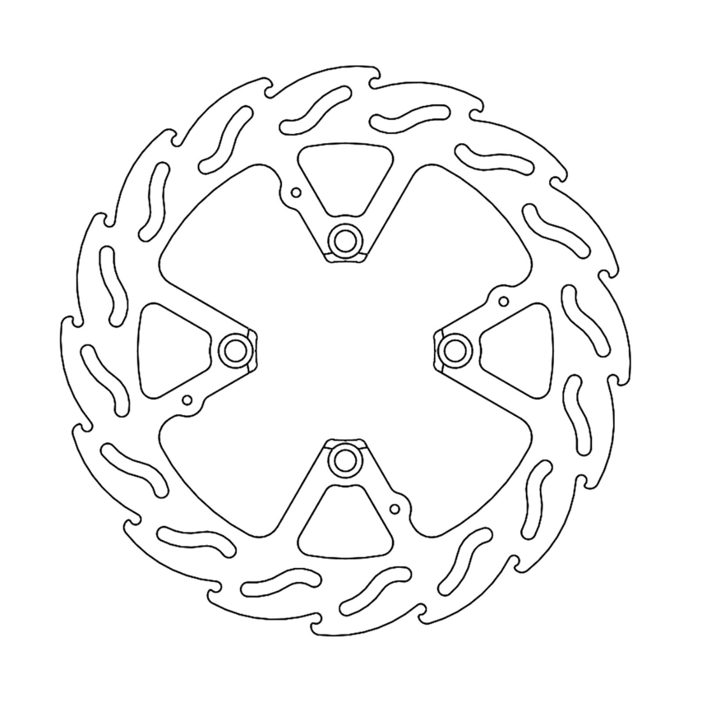 Moto-Master Brake Rotor - Front/Rear - Flame [MPN: 110381-PU]_1146625