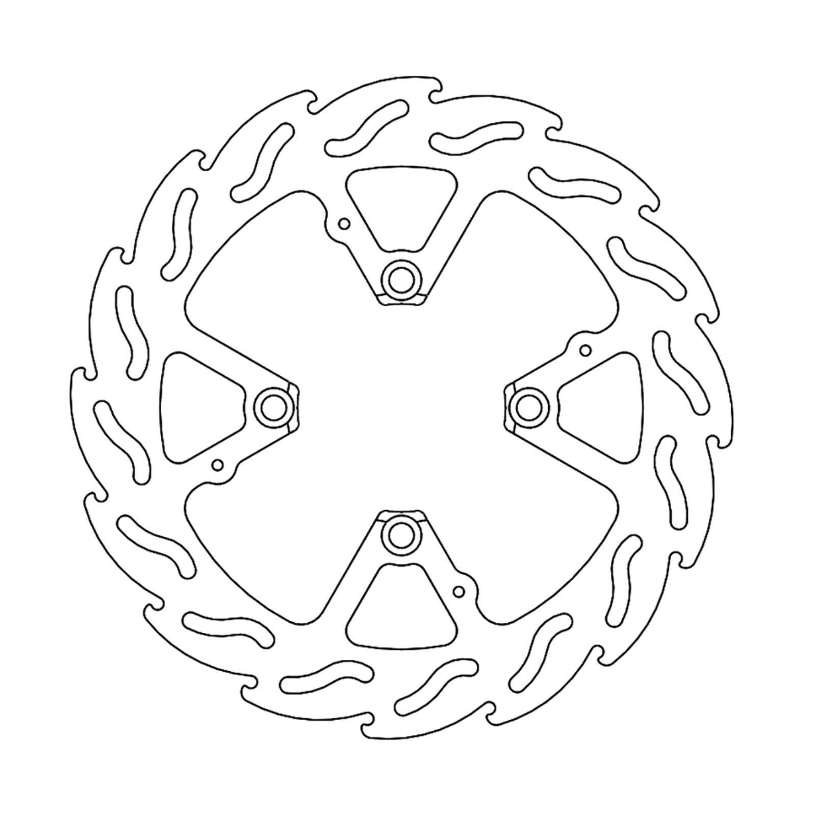 Moto-Master Brake Rotor - Front/Rear - Flame [MPN: 110381-PU]_1146625