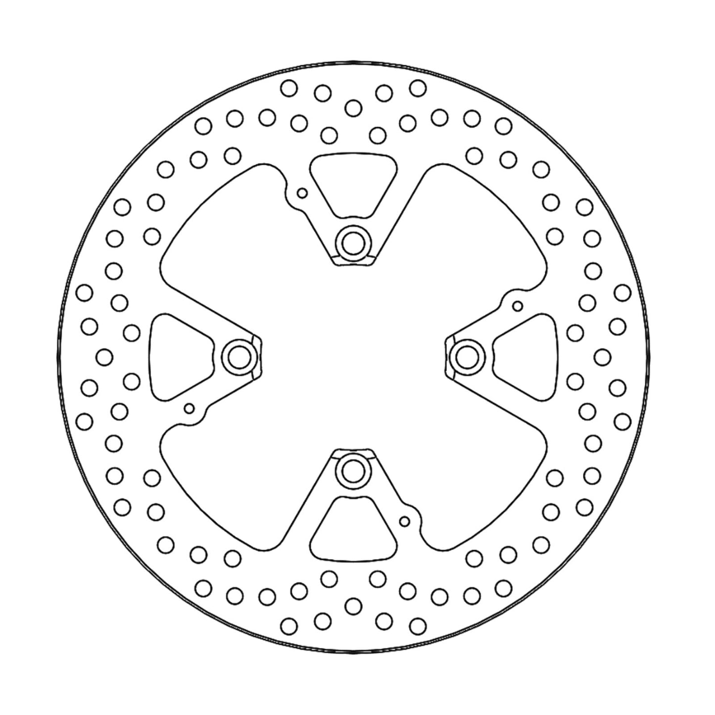 Moto-Master Brake Rotor - Rear - Flame [MPN: 110382-PU]_1146626