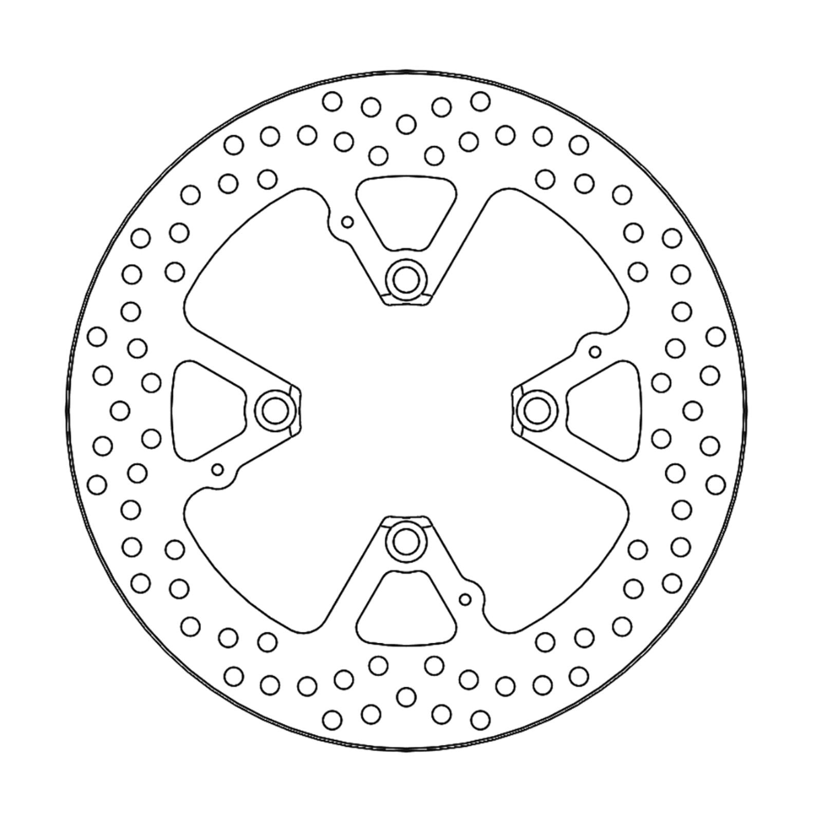 Moto-Master Brake Rotor - Rear - Flame [MPN: 110382-PU]_1146626