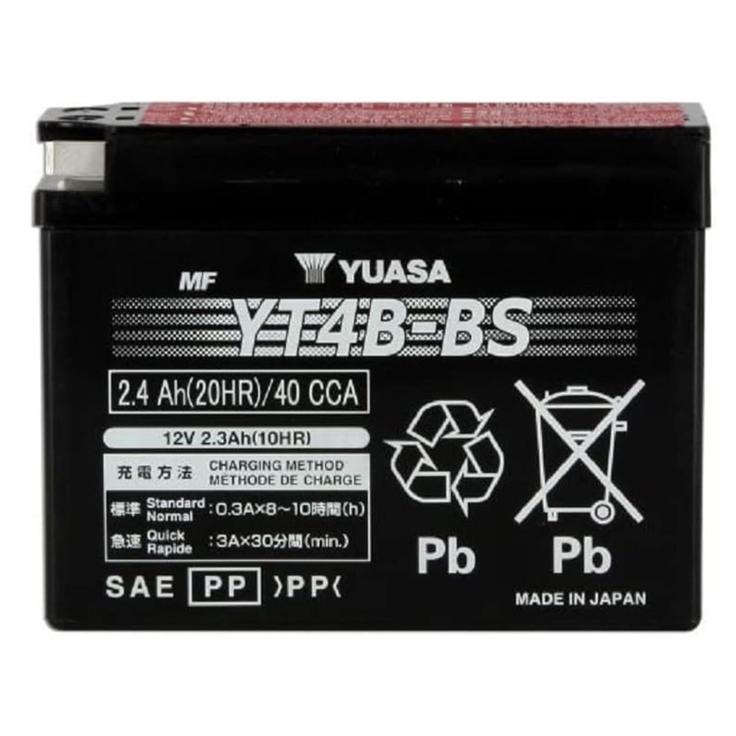 Yuasa Battery YT4B-BS Maintenance Free YUAM62T4B_1511877