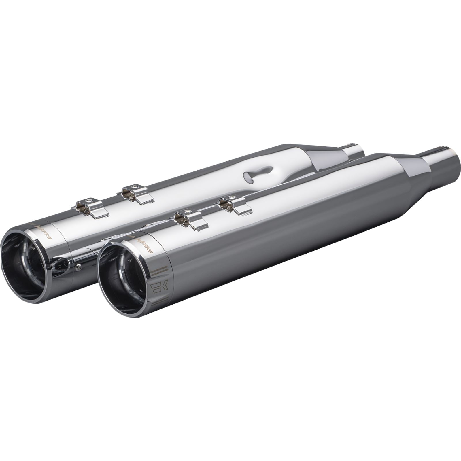 Khrome Werks HP-Plus 4-1/2" Slip-On Mufflers - Chrome Klassic Tip [MPN: 202925]_1148466