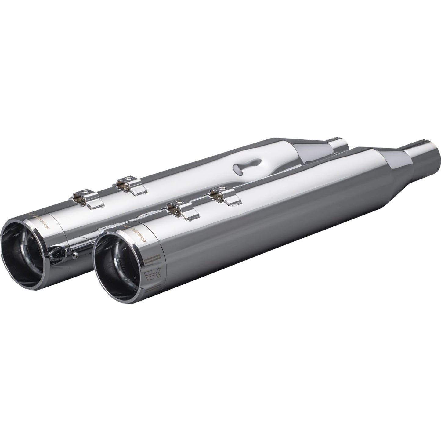 Khrome Werks HP-Plus 4-1/2" Slip-On Mufflers - Chrome Klassic Tip [MPN: 202925]_1148473
