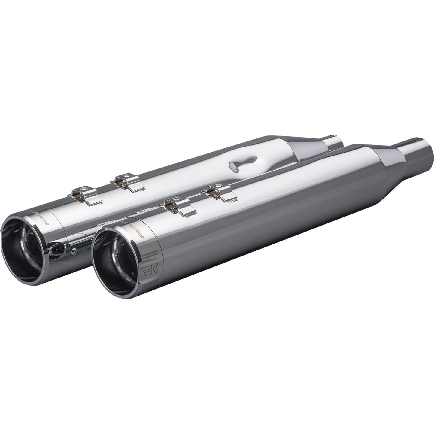 Khrome Werks HP-Plus 4-1/2" Slip-On Mufflers - Chrome Klassic Tip [MPN: 202975]_1148465