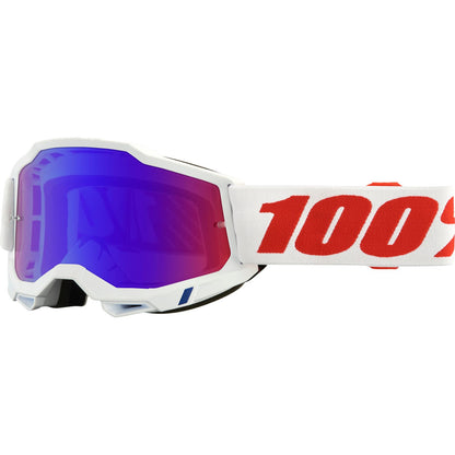 100% Accuri 2 Goggles - Pure - Red/Blue Mirror [MPN: 50014-00028]_1142248