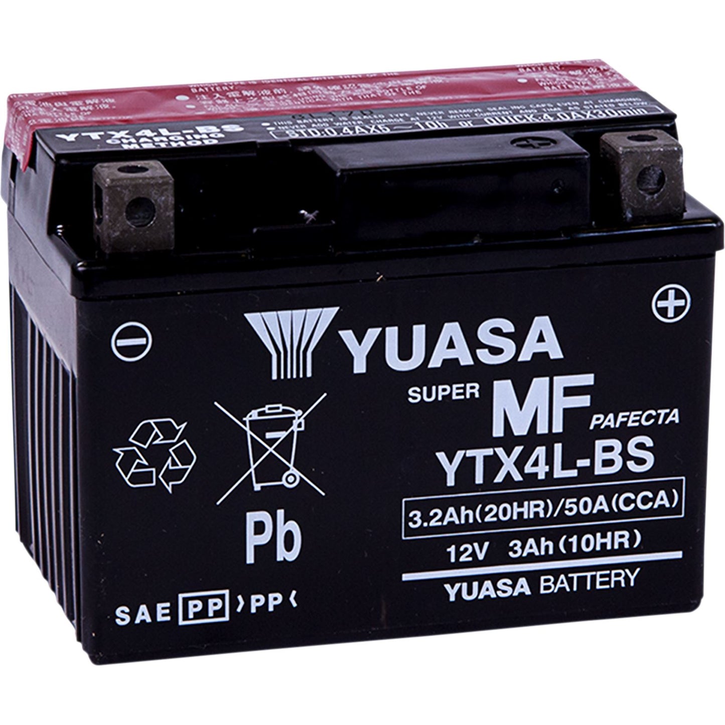 Yuasa Battery YTX4L-BS Maintenance Free YUAM62X4B_501550