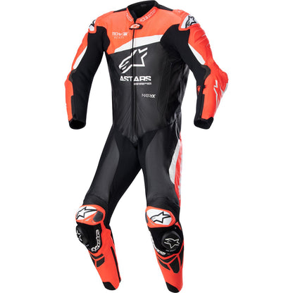 Alpinestars GP Plus v4 Leather Suit - Black/Red Fluo/White - US 48 / EU 58 [MPN: 3150523132158]_1152049