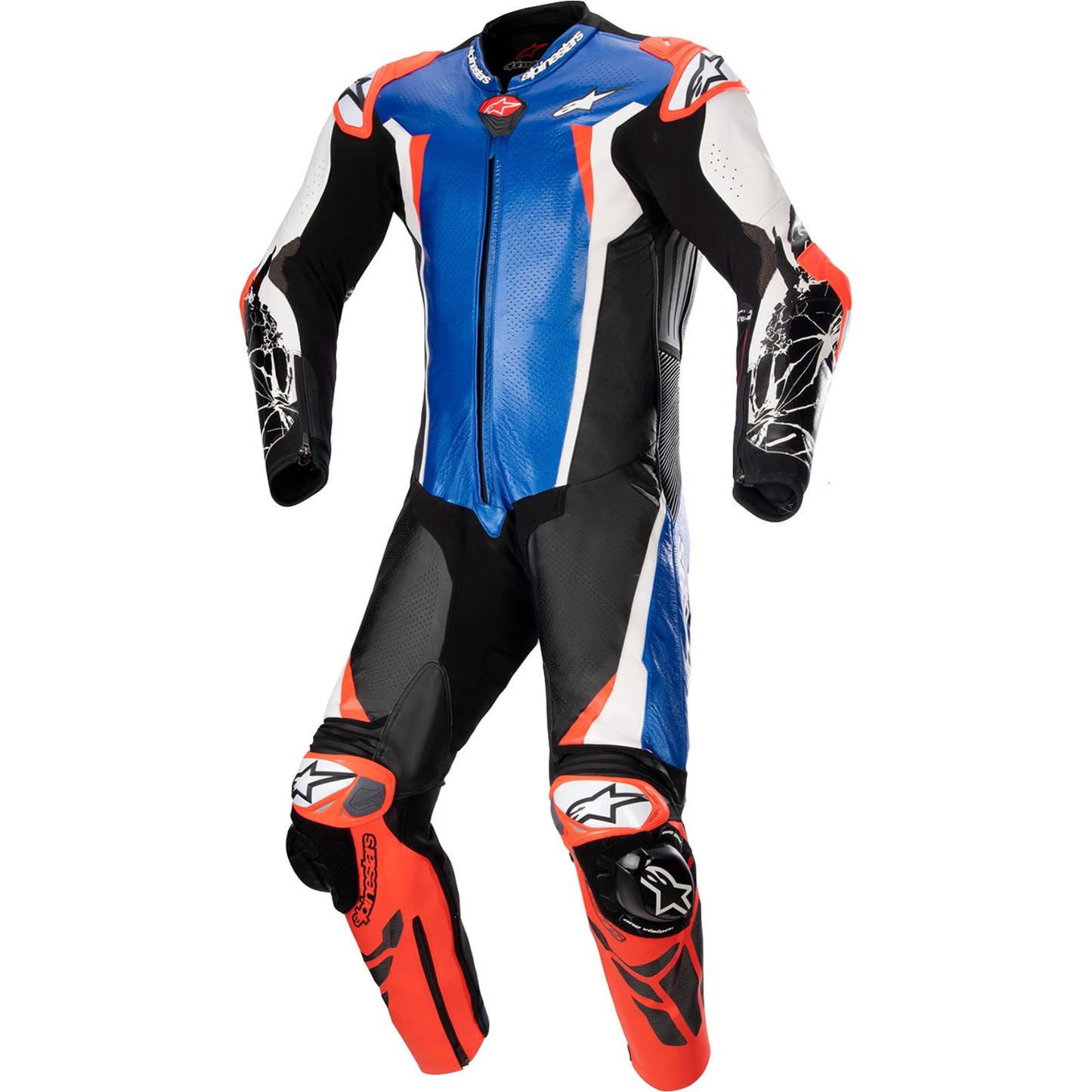 Alpinestars Racing Absolute v2 Leather Suit - Black/Blue/White/Red - US48/EU58 [MPN: 3156323718358]_1152035