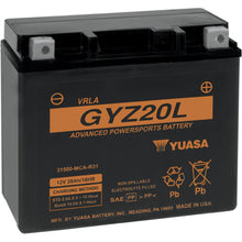 Yuasa Battery GYZ20L Fa Sealed Factory Activated YUAM720GZ_501379