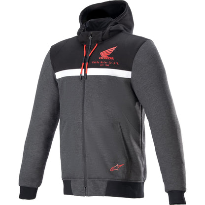 Alpinestars Honda Chrome Street Hoodie - Black/Gray/Red - Small [MPN: 4201323-1908-S]_1152360