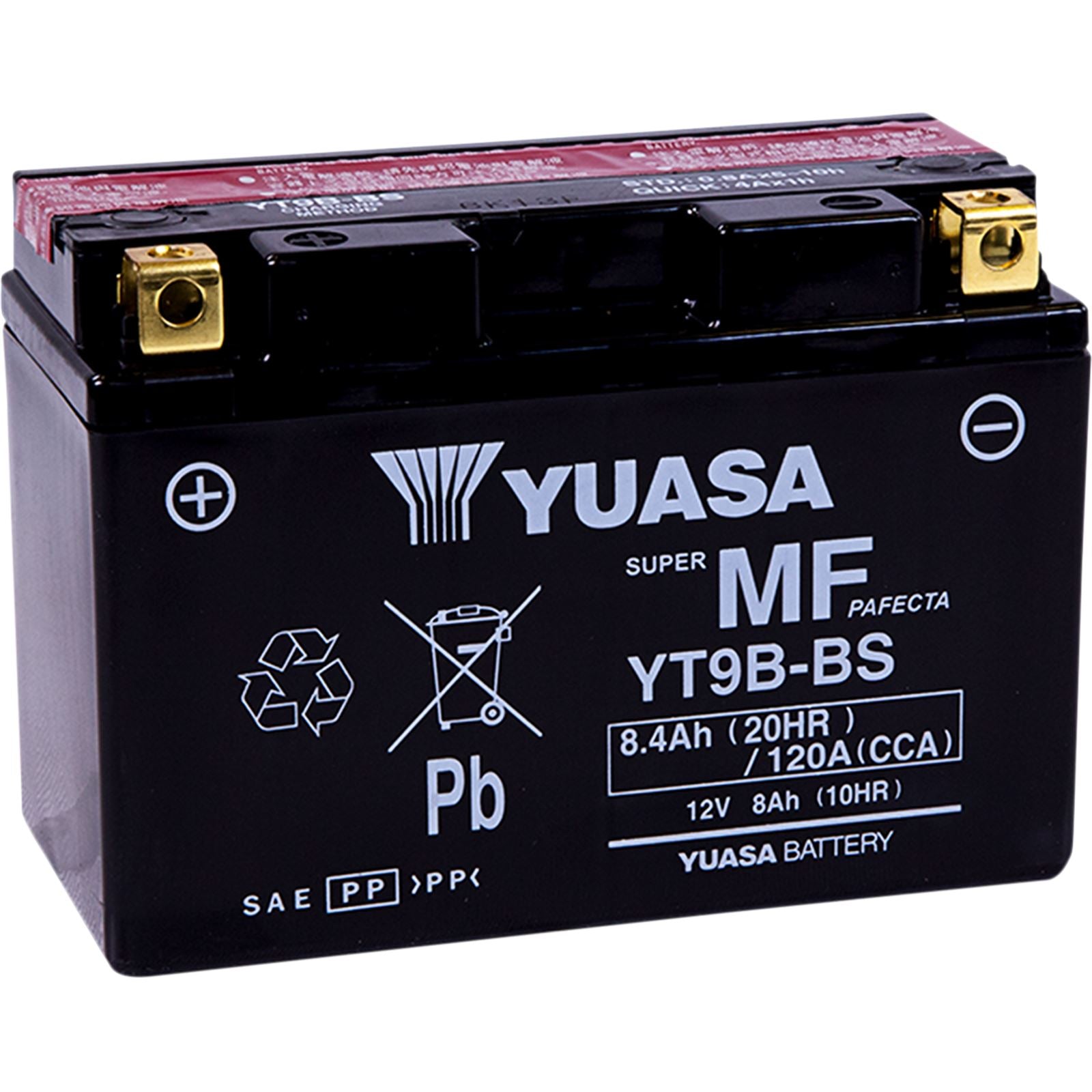 Yuasa Battery YT9B-BS Maintenance Free YUAM629B4_501363
