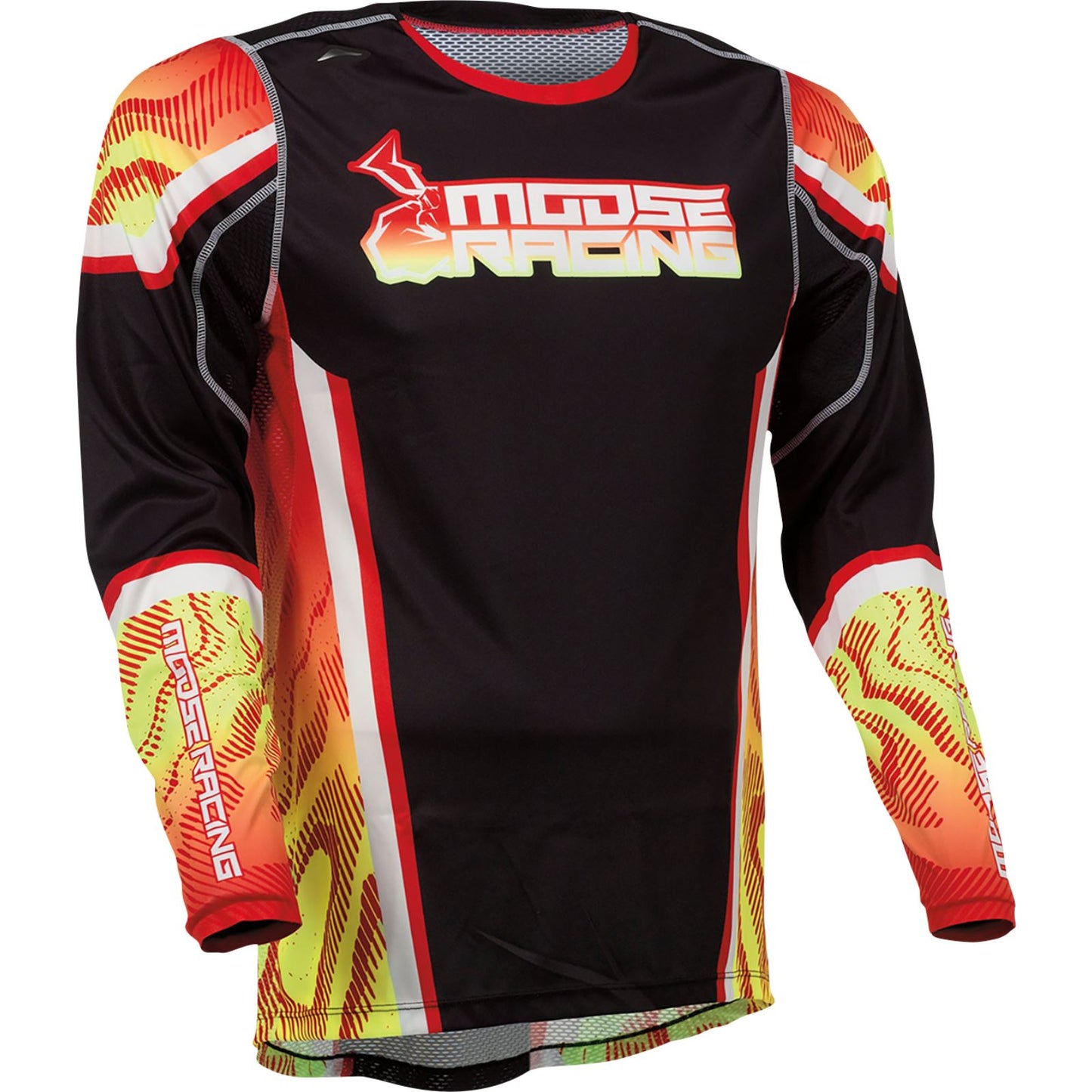 Agroid Motorcycle Race Jersey - Red/Yellow/Black - 2XL_1143100