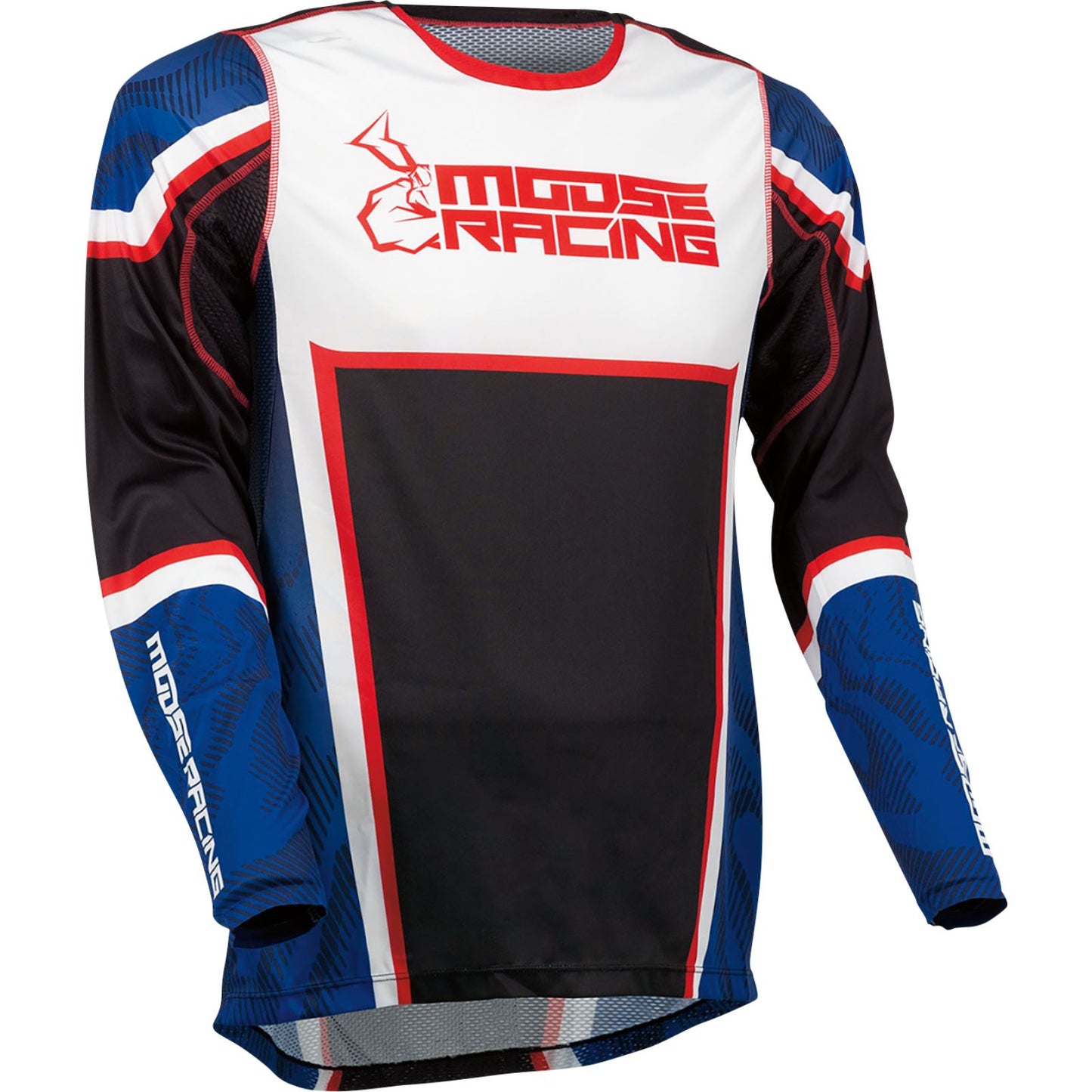 Agroid Motorcycle Race Jersey - Red/White/Blue/Black - Medium_1143177