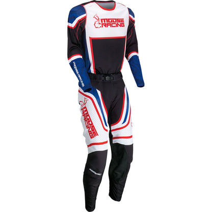 Agroid Motorcycle Race Jersey - Red/White/Blue/Black - Large_1143181