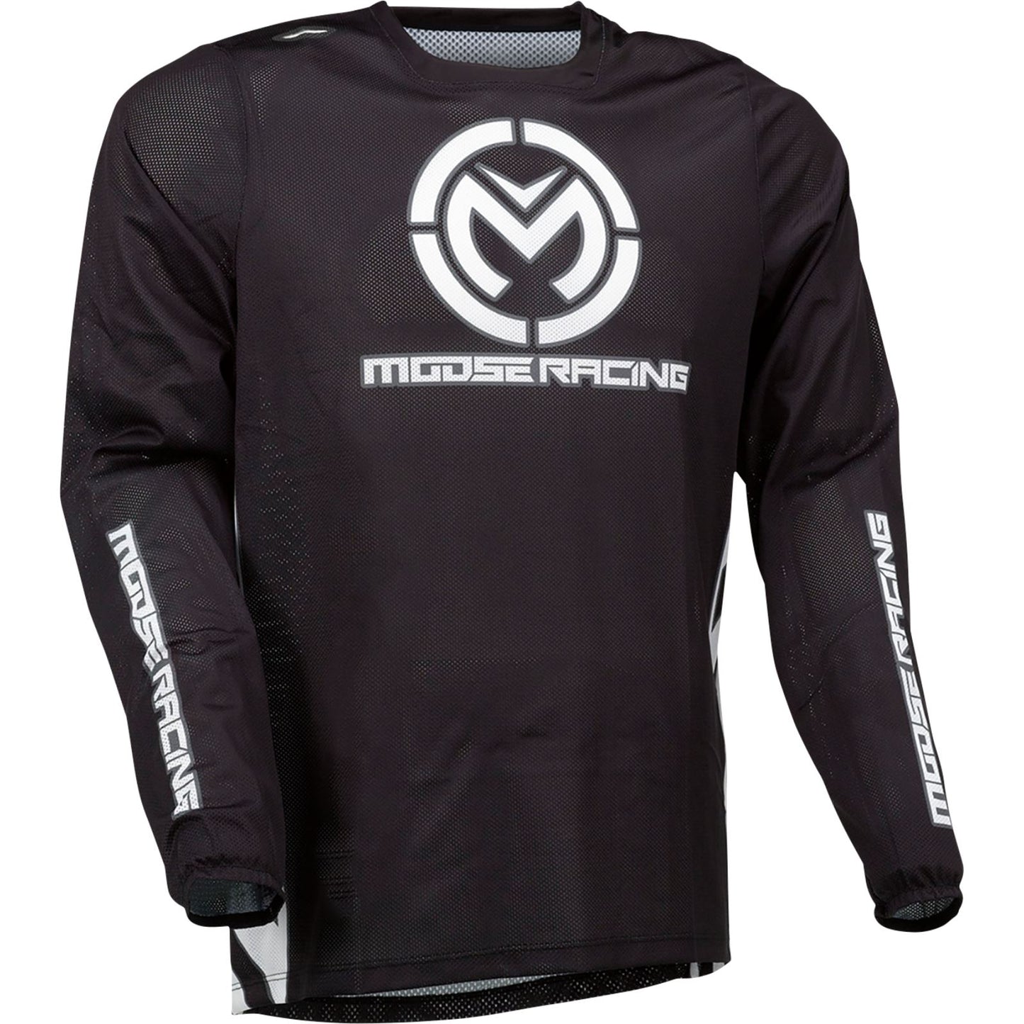 Moose Offroad Sahara Motorcycle Race Jersey - Black/White _1143159