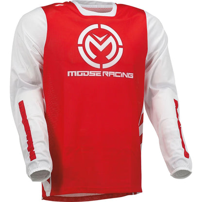 Sahara Motorcycle Race Jersey - Red/White - 3XL_1143240