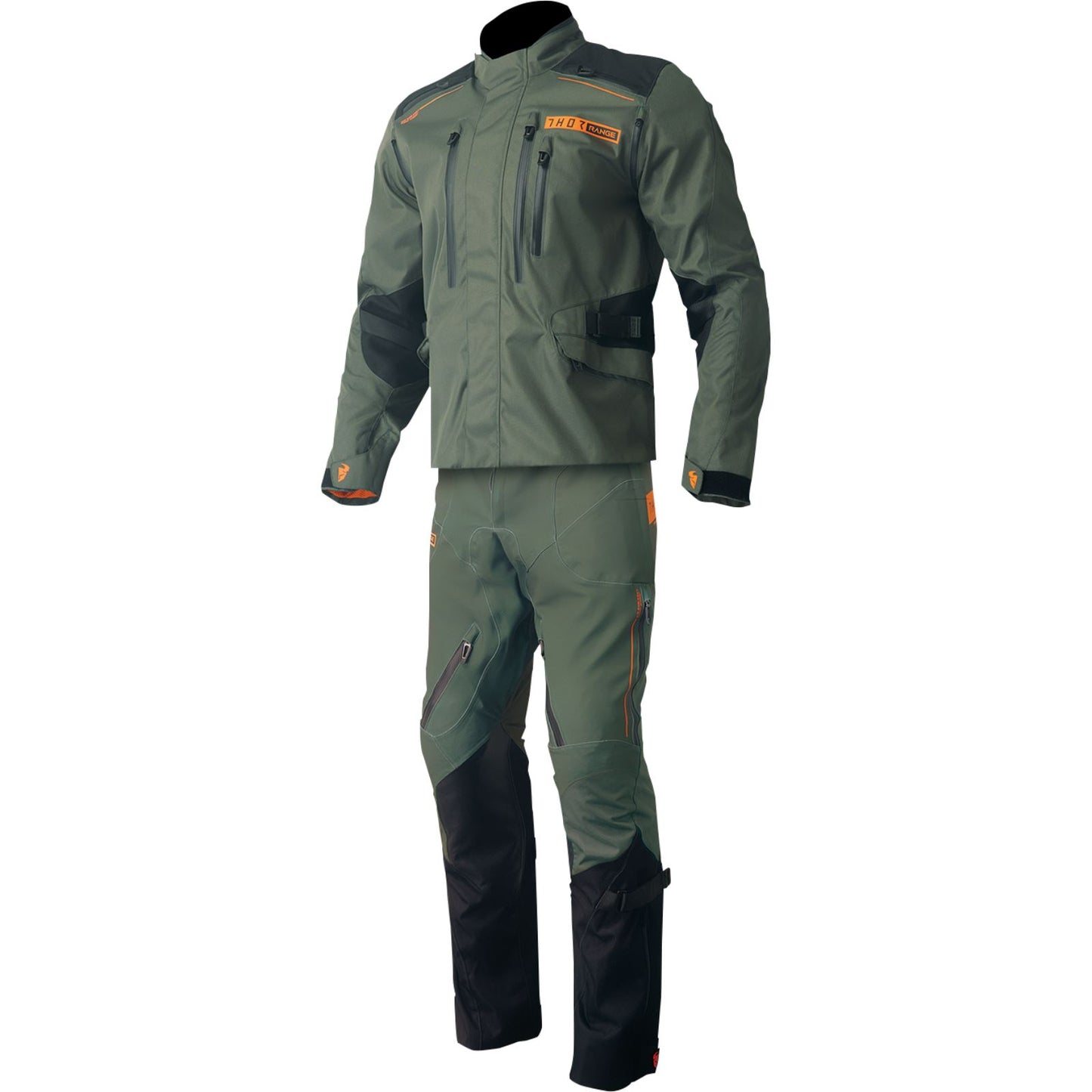 Thor Range Jersey - Army Green/Orange - Small 2910-7482_1152661