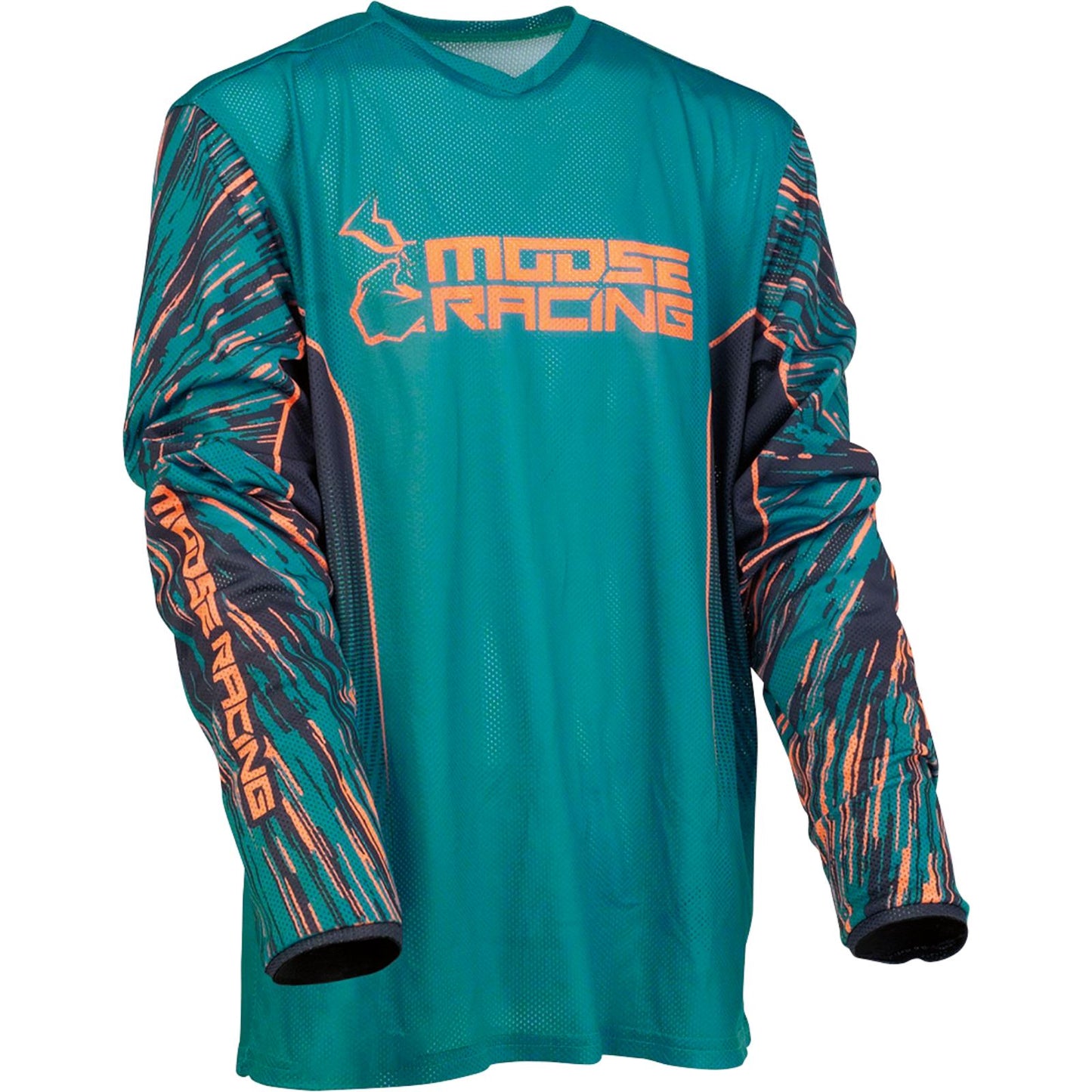 Moose Offroad Youth Agroid Motorcycle Race Jersey - Blue/Orange_1143278