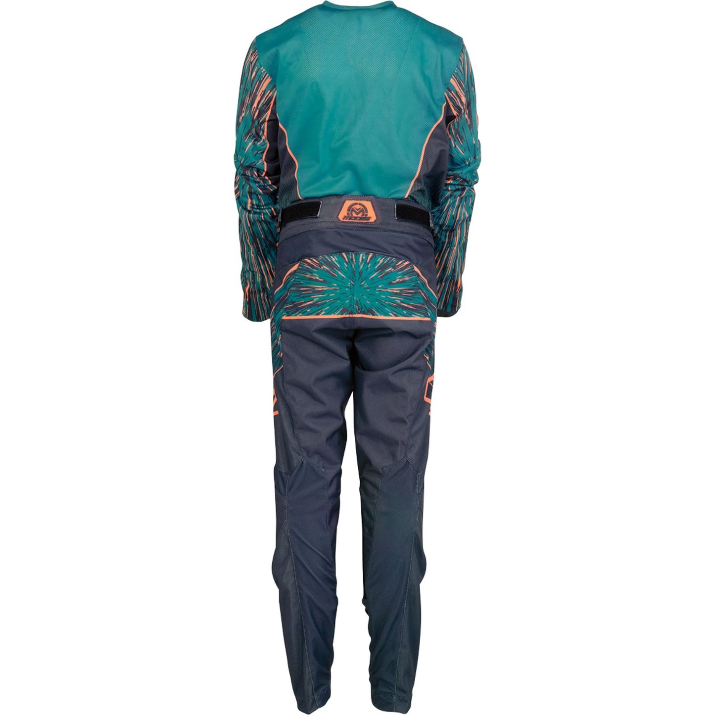 Youth Agroid Motorcycle Race Jersey - Blue/Orange - Medium_1143285