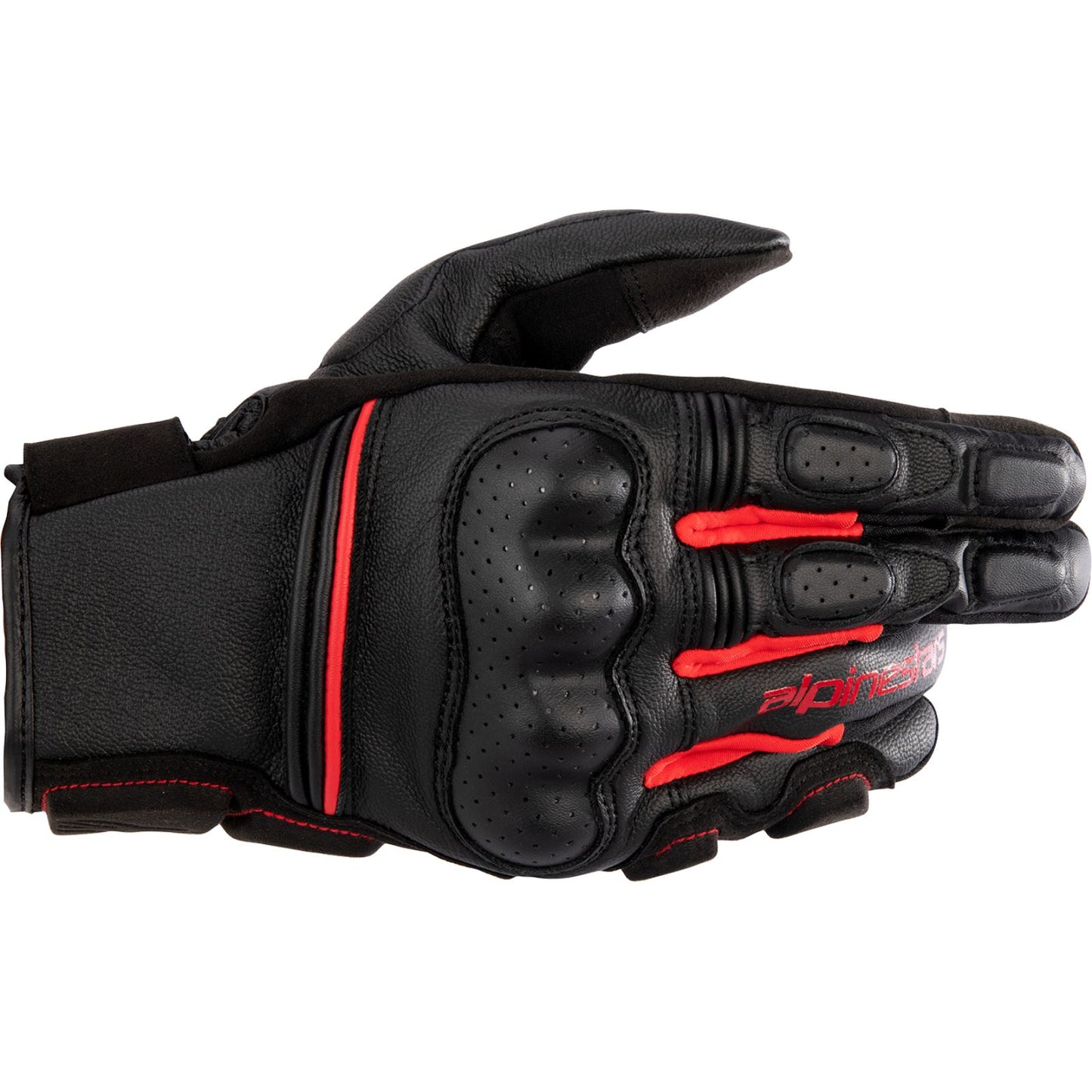Alpinestars Phenom Leather Riding Gloves - Black/Red_1152689