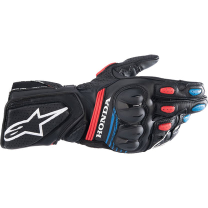 Alpinestars Honda SP-8 v3 Riding Gloves - Black/Red/Blue - XL [MPN: 3558423-1317-XL]_1152770