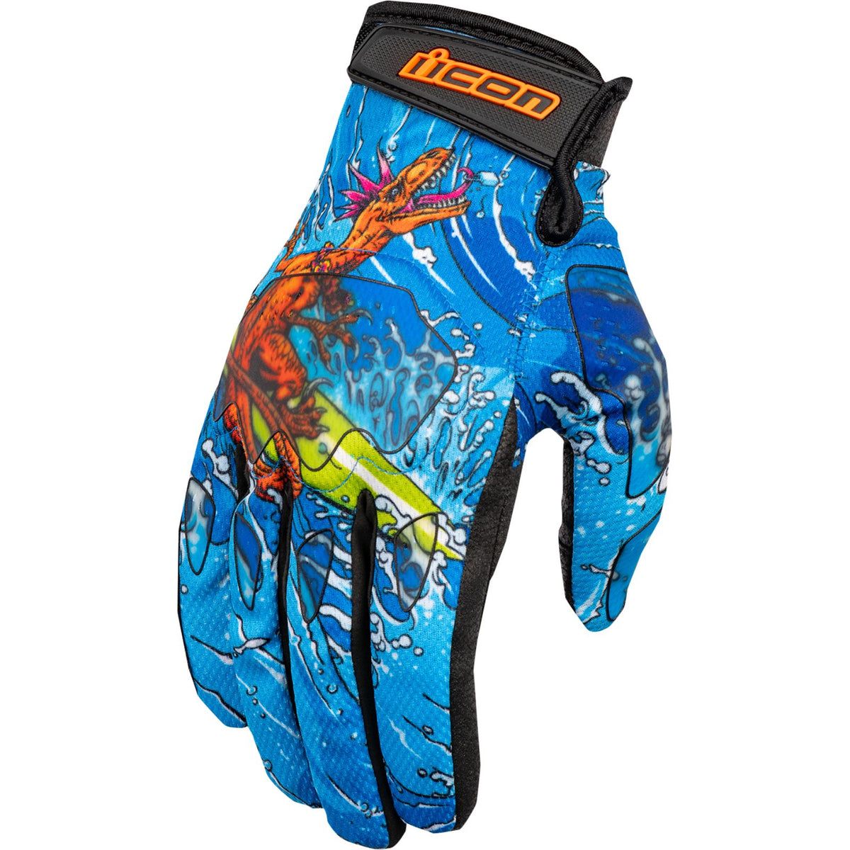 Hooligan™ Dino Fury Gloves - Blue - XL_1152806