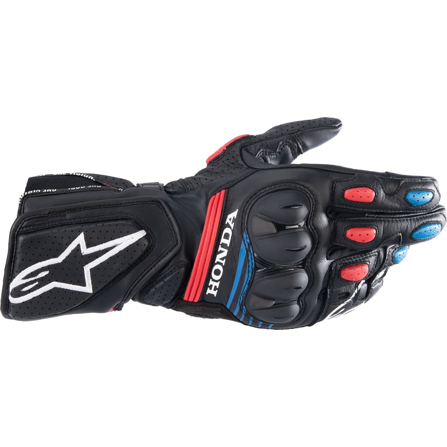 Alpinestars Honda SP-8 v3 Riding Gloves - Black/Red/Blue - 3XL [MPN: 3558423-1317-3X]_1152791