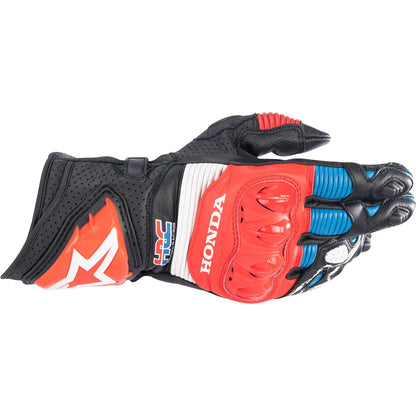Alpinestars Honda GP Pro R3 Riding Gloves - Black/Bright Red/Blue - XL [MPN: 3556223-1317-XL]_1152844