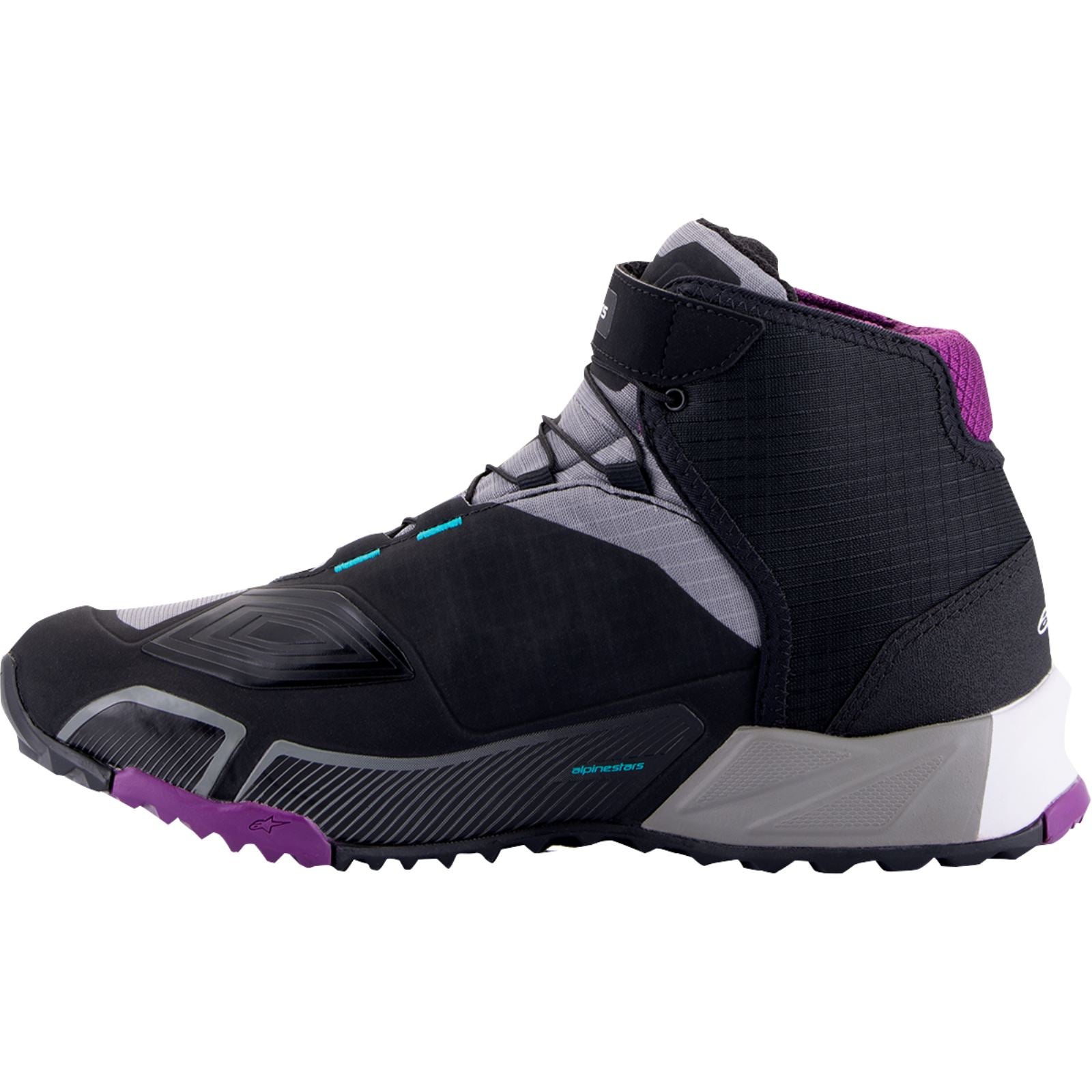 Alpinestars Stella CR-X Drystar® Shoes - Black/Gray/Teal/Purple - US 9.5 [MPN: 2611523137095]_1153335