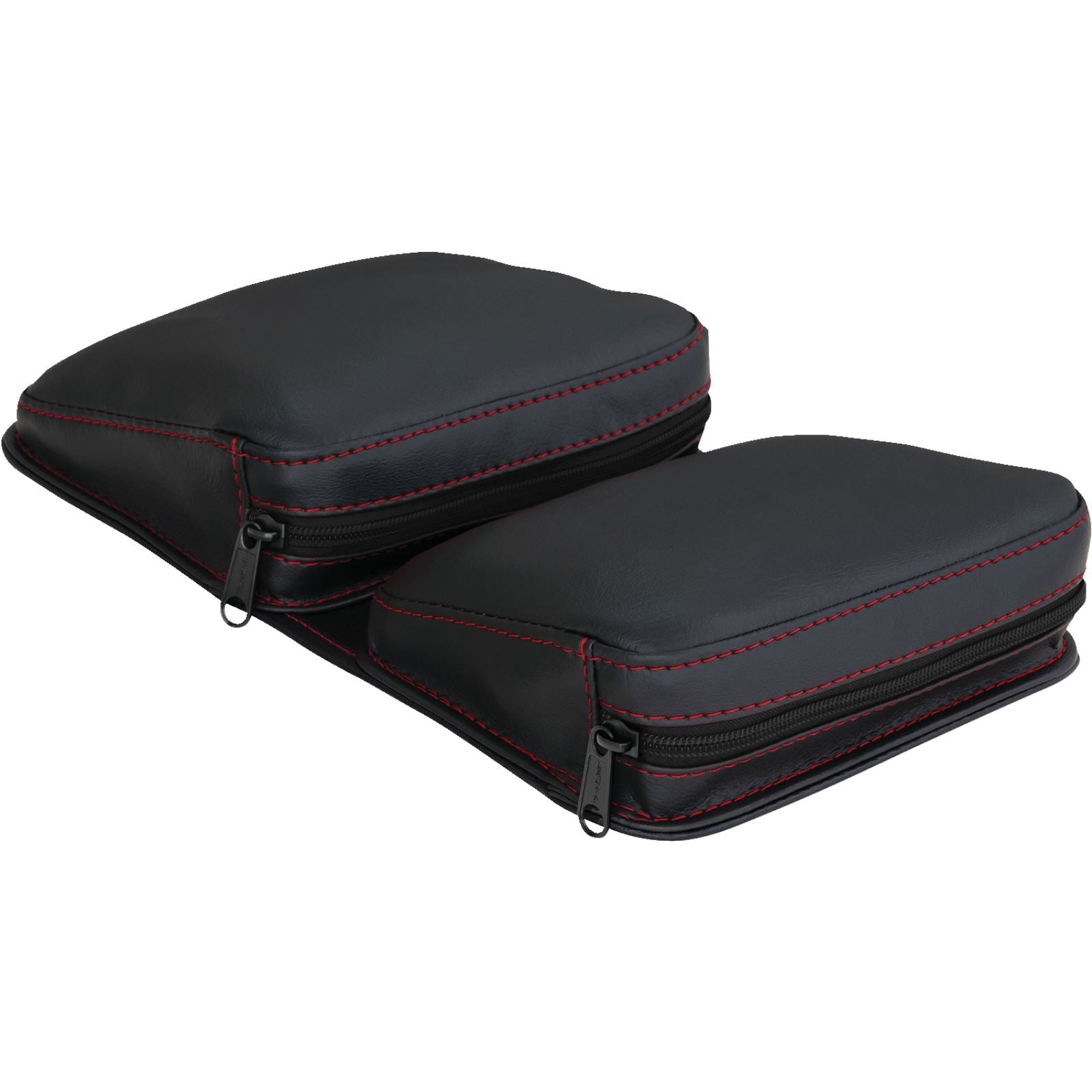 Show Chrome Kaliber Dash Pouch for Polaris Slingshot - Black with Red Stitching H44-4RED_1158663