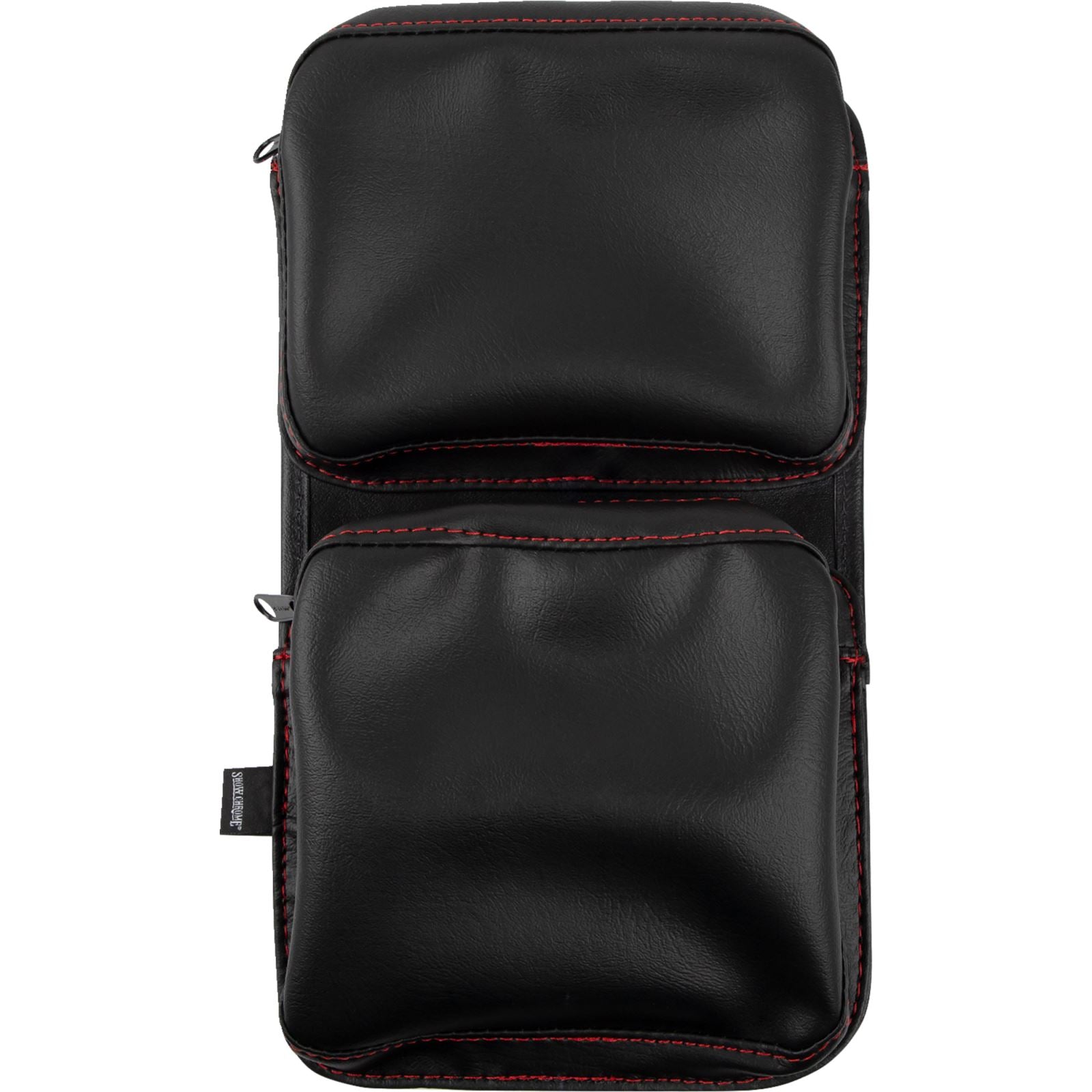 Show Chrome Kaliber Dash Pouch for Polaris Slingshot - Black with Red Stitching H44-4RED_1158665