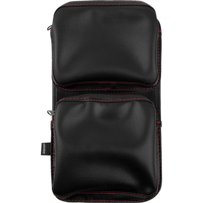 Show Chrome Kaliber Dash Pouch for Polaris Slingshot - Black with Red Stitching H44-4RED_1158665