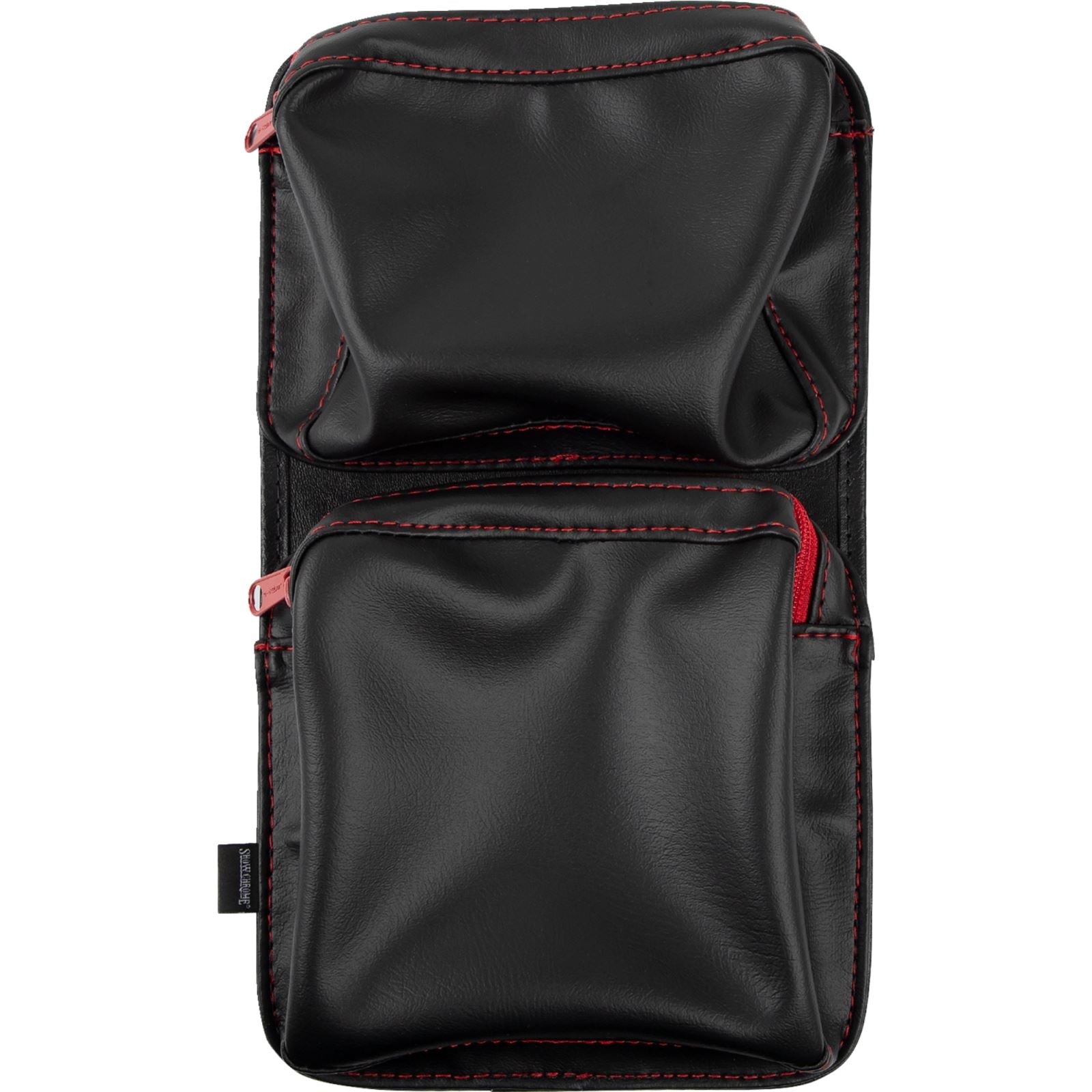 Show Chrome Dash Pouch for Polaris Slingshot - Black with Red Zipper H44-4ZRED_1158735